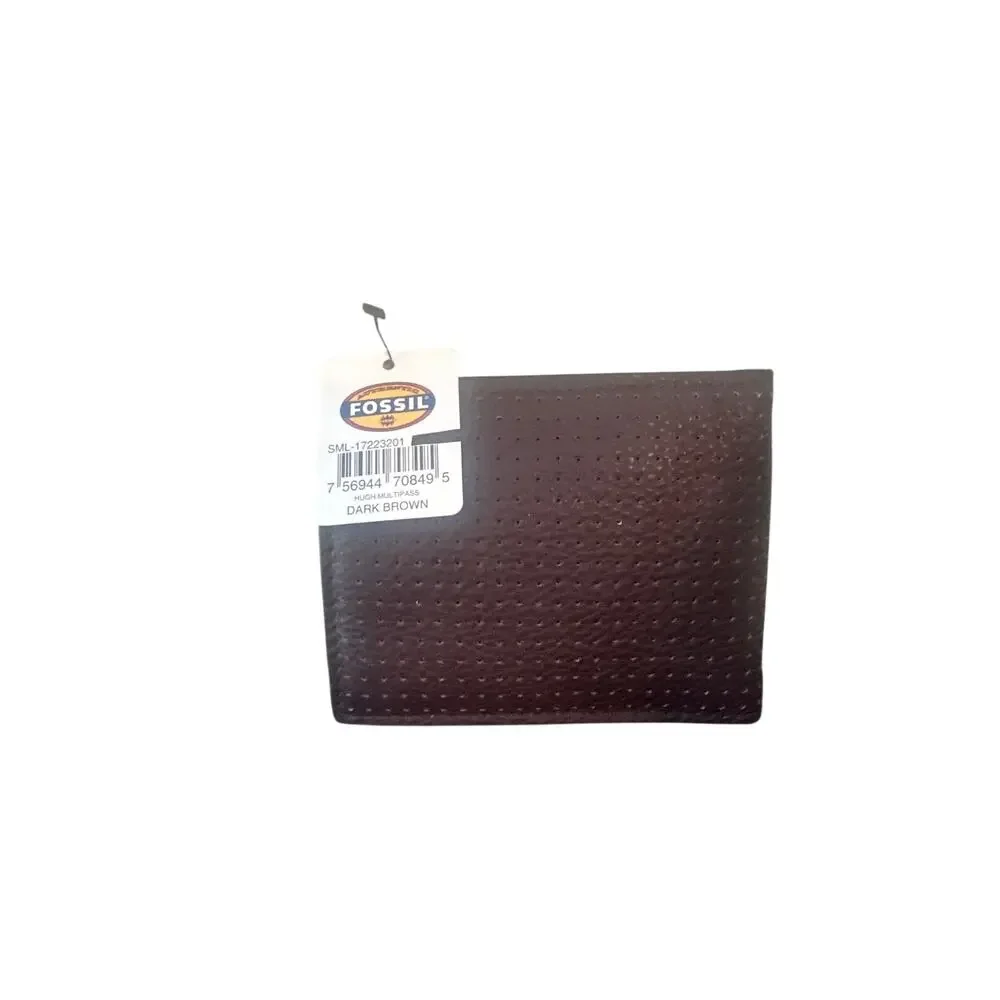 Fossil dark brown leather walle